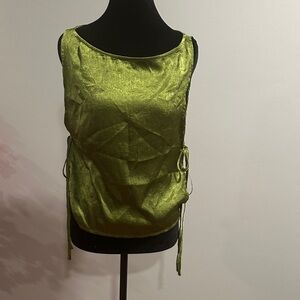 Elegant Green Sleeveless Top